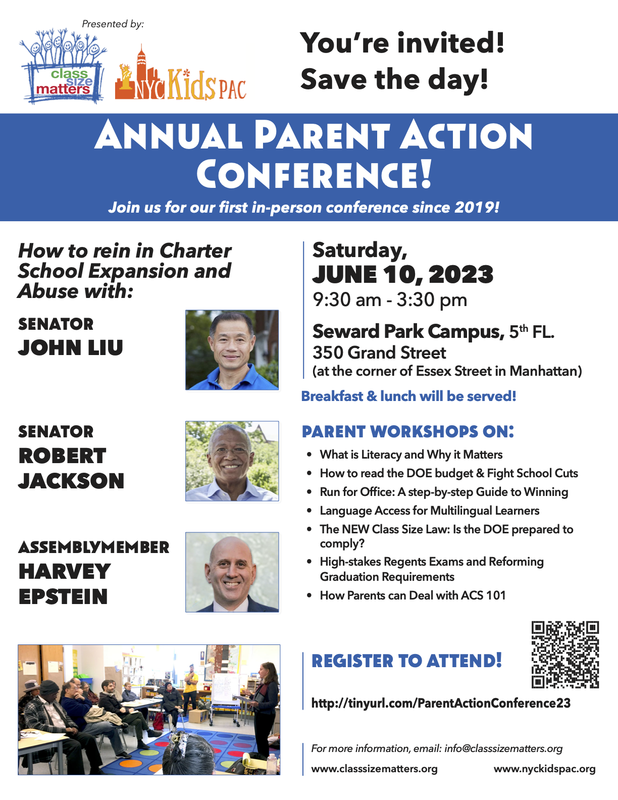 Join us for our Parent Action Conference June 10!